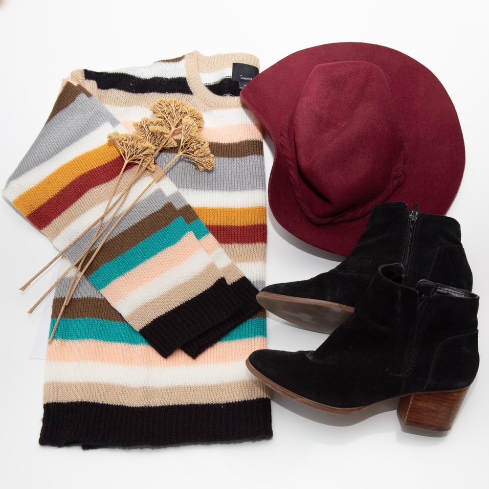 Multi Color Stripe Sweater